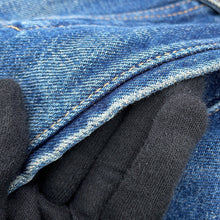 Load image into Gallery viewer, CELINE Dark Union Wash Denim Lacquer Jacket Size XS Blue2Q493365M Cotton100%
