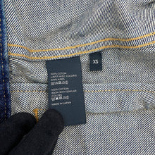 Load image into Gallery viewer, CELINE Dark Union Wash Denim Lacquer Jacket Size XS Blue2Q493365M Cotton100%
