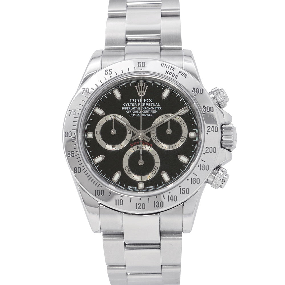 ROLEX Cosmograph Daytona W40mm Stainless Steel Black Dial116520