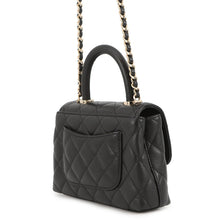 Load image into Gallery viewer, CHANEL Matelasse Coco Handle 2wayChainShoulder BlackAP4244 Caviar Leather Size Minimini(16)
