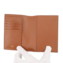 将图像加载到图库查看器中，CELINE Triomphe Passport Cover Black/Tan4M3432AK1.04BT PVC Leather
