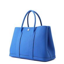 将图像加载到图库查看器中，HERMES Garden Party Blue Hydra Negonda Leather Size TPM

