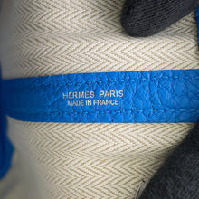 将图像加载到图库查看器中，HERMES Garden Party Blue Hydra Negonda Leather Size TPM
