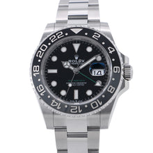 Load image into Gallery viewer, ROLEX GMT MasterⅡ W40mm Stainless Steel Black Dial126710GRNR
