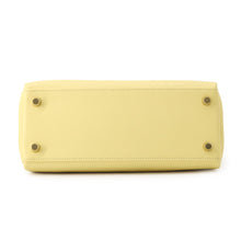 将图像加载到图库查看器中，HERMES Kelly Retourne sewing Jaune Poussin Swift Leather Size 25
