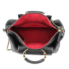 Load image into Gallery viewer, CHANEL Bowling Bag BlackAS1360 Caviar Leather Lambskin Size Large
