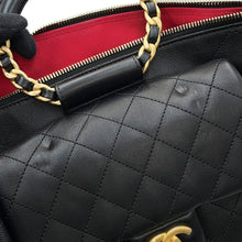 Load image into Gallery viewer, CHANEL Bowling Bag BlackAS1360 Caviar Leather Lambskin Size Large

