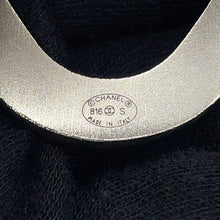 Load image into Gallery viewer, CHANEL CC Logo Bangle Silver Metal Rhinestone
