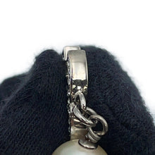 Load image into Gallery viewer, CHANEL CC Logo Long Necklace SilverA36121 Metal Faux Pearl Rhinestone
