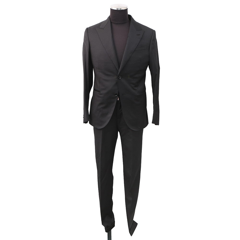 LOUIS VUITTON suit Size 46 Black Wool 100%