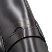 将图像加载到图库查看器中，PRADA Brushed Leather Square Toe Loafers Brown2DE075 Leather Size 5
