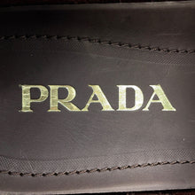 Load image into Gallery viewer, PRADA Brushed Leather Square Toe Loafers Brown2DE075 Leather Size 5
