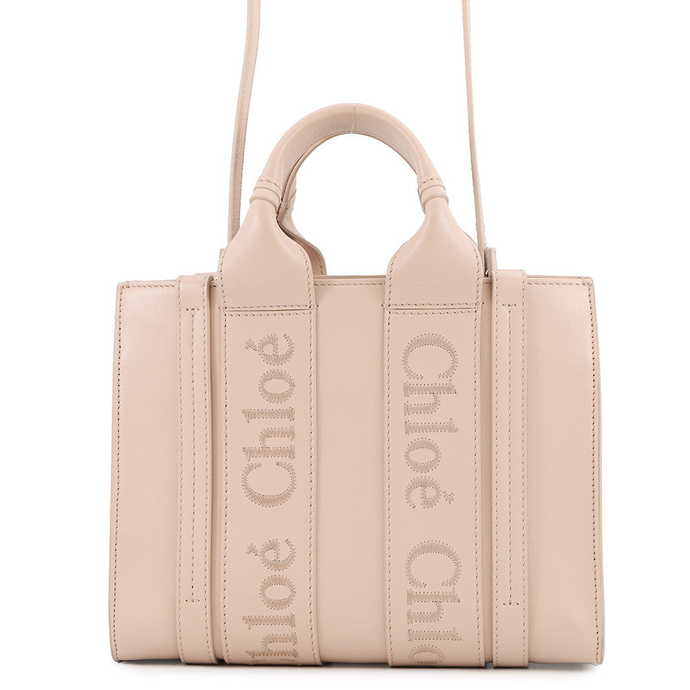 Chloe Woody Small 2-Way Bag PinkCHC23US397I606J5 Leather Size Small
