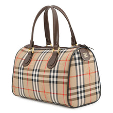 Load image into Gallery viewer, BURBERRY Burberry Nova Check Travel Bag Beige/Brown Canvas Leather
