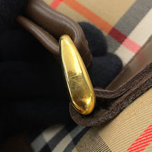 Load image into Gallery viewer, BURBERRY Burberry Nova Check Travel Bag Beige/Brown Canvas Leather
