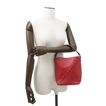 Load image into Gallery viewer, Valentino Garavani Padlock Studded Whispy Bucket Shoulder Bag Red5W2B0Q00PIY Leather
