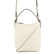 将图像加载到图库查看器中，RED VALENTINO Padlock Studded Whispy Bucket Shoulder Bag White5W2B0Q00PIY Leather
