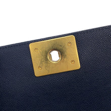 Load image into Gallery viewer, CHANEL Boy Chanel ChainShoulder Bag NavyA67085 Caviar Leather Size 20
