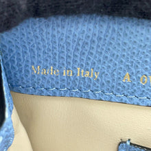 将图像加载到图库查看器中，Valextra Valextra Babila Micro Shirt BlueV5L30 Leather
