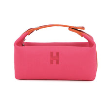 将图像加载到图库查看器中，HERMES Brid a Black Hibiscus Canvas Size PM
