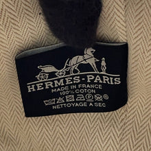 将图像加载到图库查看器中，HERMES Bride A Black H Pavilion Marine Canvas Size PM
