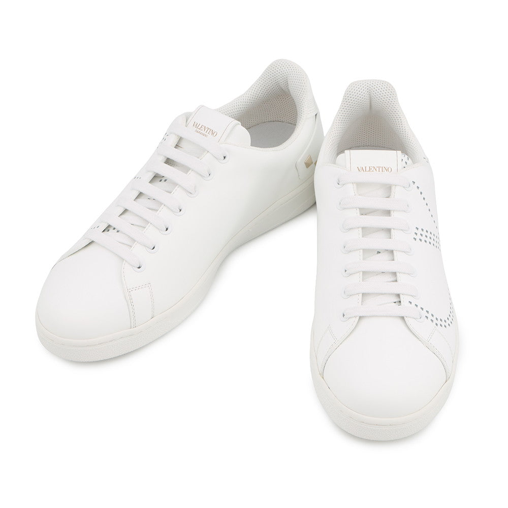 Valentino Garavani Perforated Logo Sneakers WhiteTZM20W2 Leather Size 41