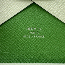 Load image into Gallery viewer, HERMES Calvi Duo Verso Vert Fizz/Vert Yucca Epsom
