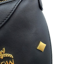 将图像加载到图库查看器中，MCM AREN logo shoulder bag BlackMWHCATA02BK001 Leather
