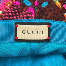 Load image into Gallery viewer, GUCCI Spicy Check Hat Size M/22.4&quot; Multicolor728469 Wool 51% Acryl 25% Nylon 14% Mohair 8% Polyester 1% Cotton 1%

