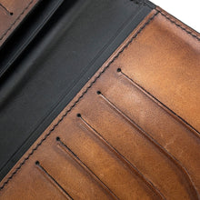 Load image into Gallery viewer, Berluti Espace Scritto Long Wallet Brown Venice Scritto Leather
