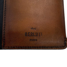 Load image into Gallery viewer, Berluti Espace Scritto Long Wallet Brown Venice Scritto Leather
