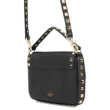 Load image into Gallery viewer, Valentino Garavani Rock Studded 2-Way Bag BlackXW2P0W07VSH Leather
