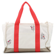 Load image into Gallery viewer, HERMES Adada Mother&#39;s Bag Bougainvillier/White/Gray Canvas
