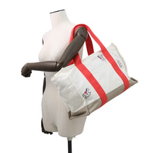 Load image into Gallery viewer, HERMES Adada Mother&#39;s Bag Bougainvillier/White/Gray Canvas
