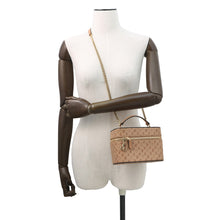 Load image into Gallery viewer, JIMMY CHOO 2WAY vanity bag Beige Leather
