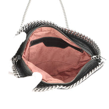 将图像加载到图库查看器中，Stella McCartney Falabella Heart Motif ChainShoulder Black401571 Polyester
