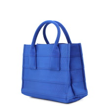 Load image into Gallery viewer, Ferragamo Logo Handbag Blue214988 Fabric
