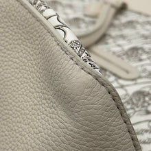 将图像加载到图库查看器中，Berluti Toile Malbeuf Tote Bag White PVC Leather Size XL
