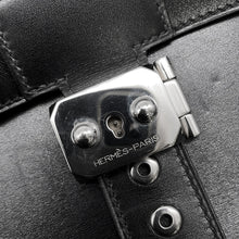 将图像加载到图库查看器中，HERMES Sac A Depeches Black Box Calf Leather Size 41
