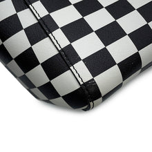 将图像加载到图库查看器中，Dior Lady&#39;s Dior Checkered 2-Way Bag White/Black Leather Size Medium
