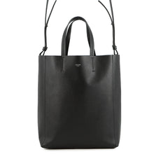 将图像加载到图库查看器中，CELINE Vertical Cabas Tote Black176183 Leather Size Small
