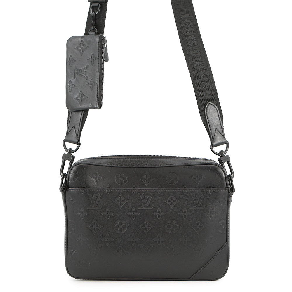 LOUIS VUITTON Duo messenger NoirM69827 Monogram Shadow