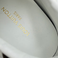 将图像加载到图库查看器中，LOUIS VUITTON Time Out Line Sneakers White/Brown1AAP6C Calf Leather Size 35.5
