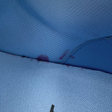 将图像加载到图库查看器中，LOUIS VUITTON Trainer Line Sneakers White/Light Blue Leather Canvas Size 7.5
