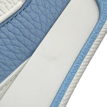 将图像加载到图库查看器中，LOUIS VUITTON Trainer Line Sneakers White/Light Blue Leather Canvas Size 7.5
