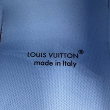 将图像加载到图库查看器中，LOUIS VUITTON Trainer Line Sneakers White/Light Blue Leather Canvas Size 7.5
