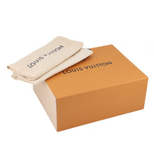 将图像加载到图库查看器中，LOUIS VUITTON Trainer Line Sneakers White/Light Blue Leather Canvas Size 7.5
