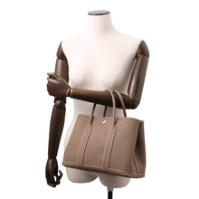 将图像加载到图库查看器中，HERMES Garden Party Etoupe Negonda Leather Size TPM
