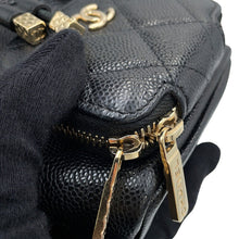 将图像加载到图库查看器中，CHANEL Matelasse bucket bag BlackAS2353 Caviar Leather
