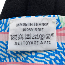 将图像加载到图库查看器中，HERMES Twilly &quot;Freely&quot; Henliberté Jaune Viff/Blue/Rouge Silk100%
